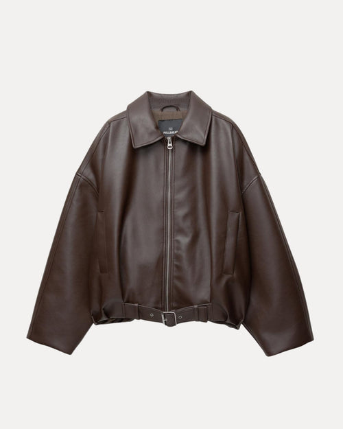 Belted Leather Jacket