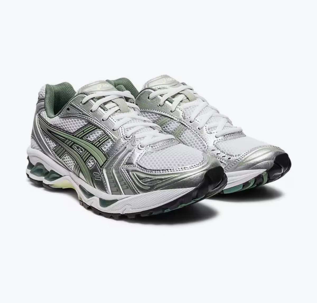 ASICS Gel-Kayano 14 White Pure Silver Slate Grey Sage