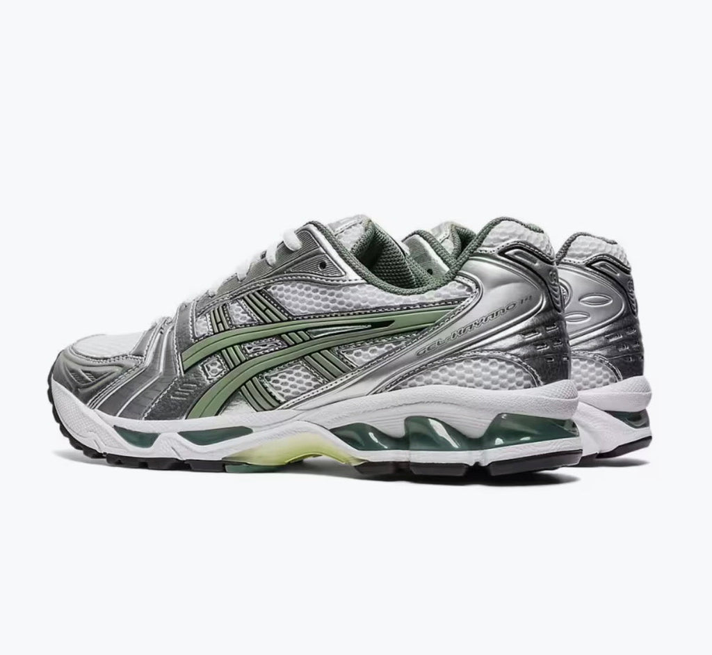 ASICS Gel-Kayano 14 White Pure Silver Slate Grey Sage