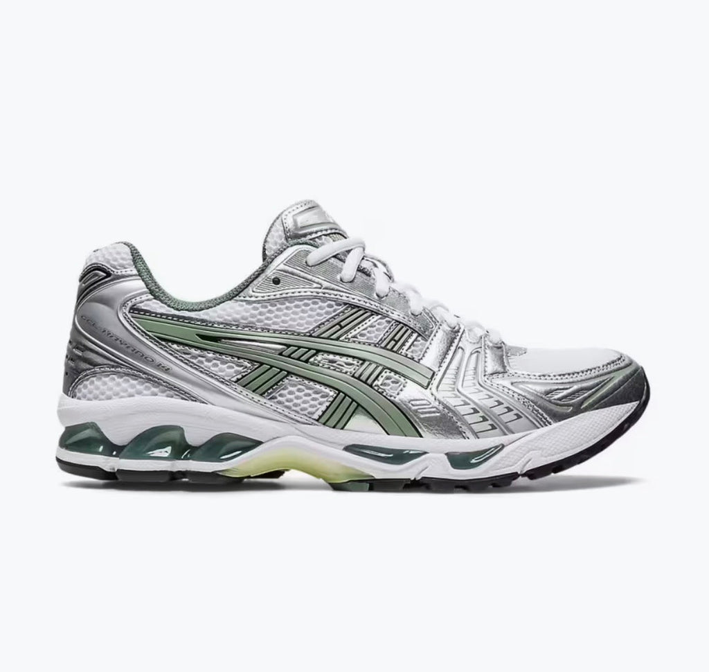ASICS Gel-Kayano 14 White Pure Silver Slate Grey Sage