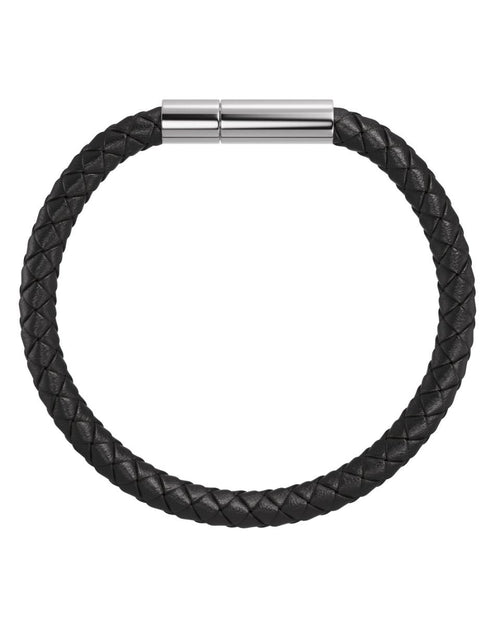 Blaze - Bracelet Leather Black/Silver – foto 2