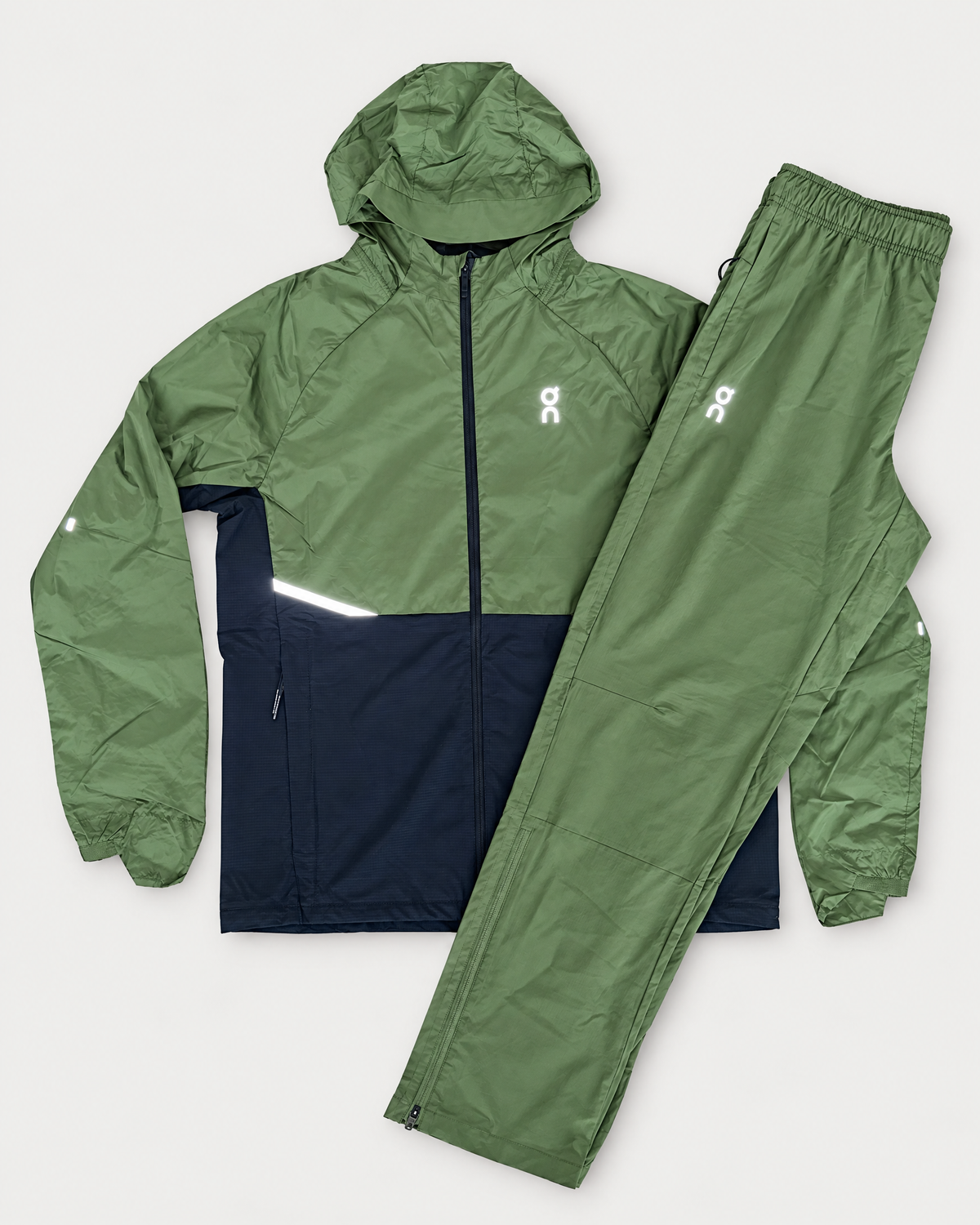 On Cloud Trainingspak groen – set