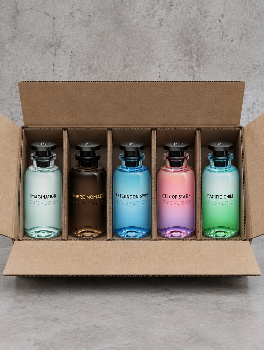 Louis Vuitton Parfum Resell Box met 5 flessen