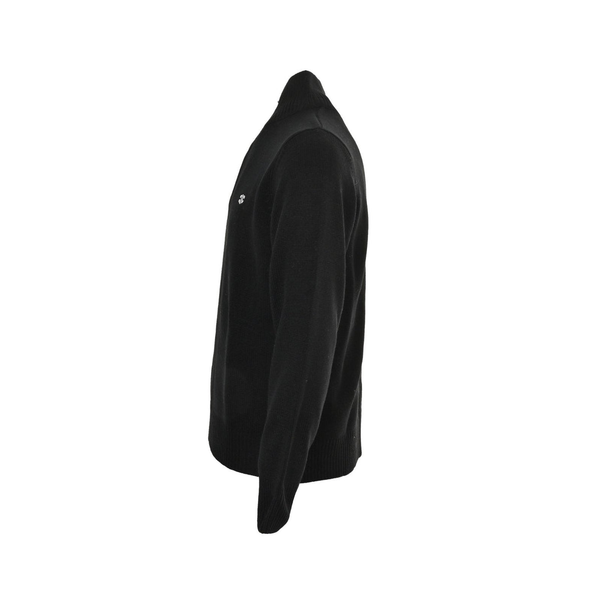 Celine Logo-Embroidered Wool & Cashmere Blend Half Zip Black – foto 2