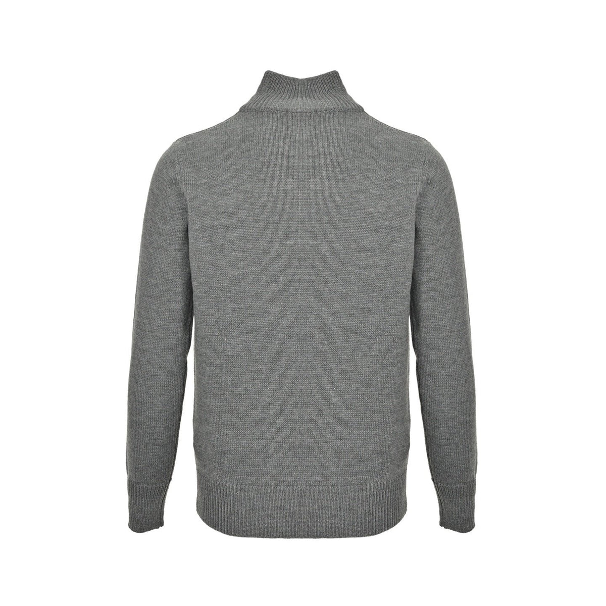 Celine Logo-Embroidered Wool & Cashmere Blend Half Zip Grey – foto 2