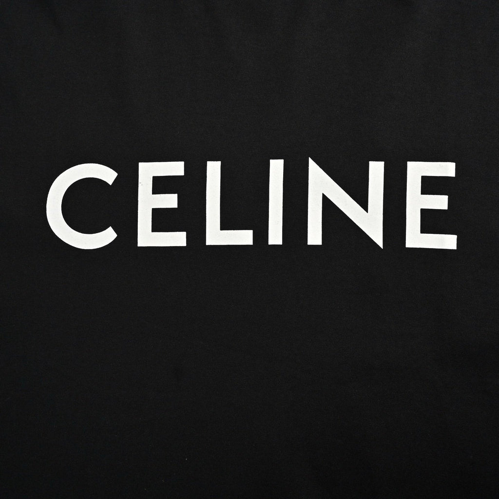 Celine Loose T-Shirt In Cotton Jersey Black – foto 4