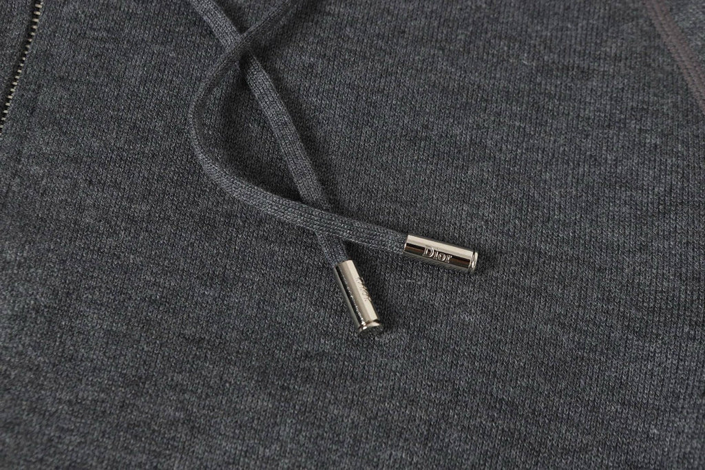 Dior Cashmere Hooded Jacket Grey – foto 5