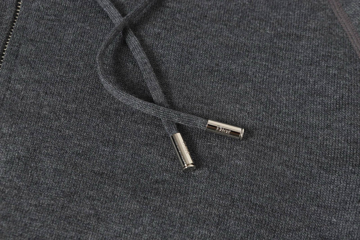 Dior Cashmere Hooded Jacket Grey – foto 5