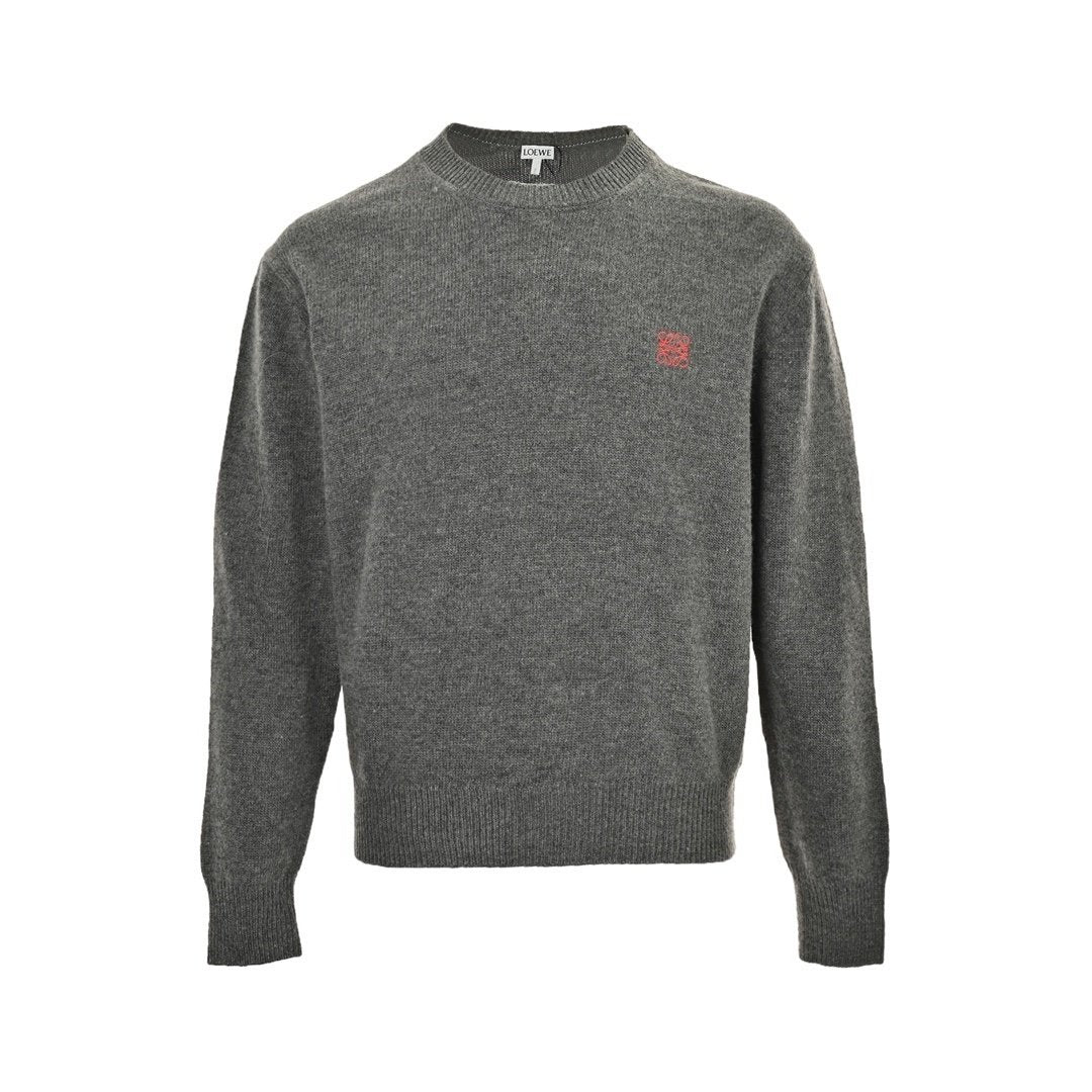 Loewe Anagram Wool Sweater — Grijs